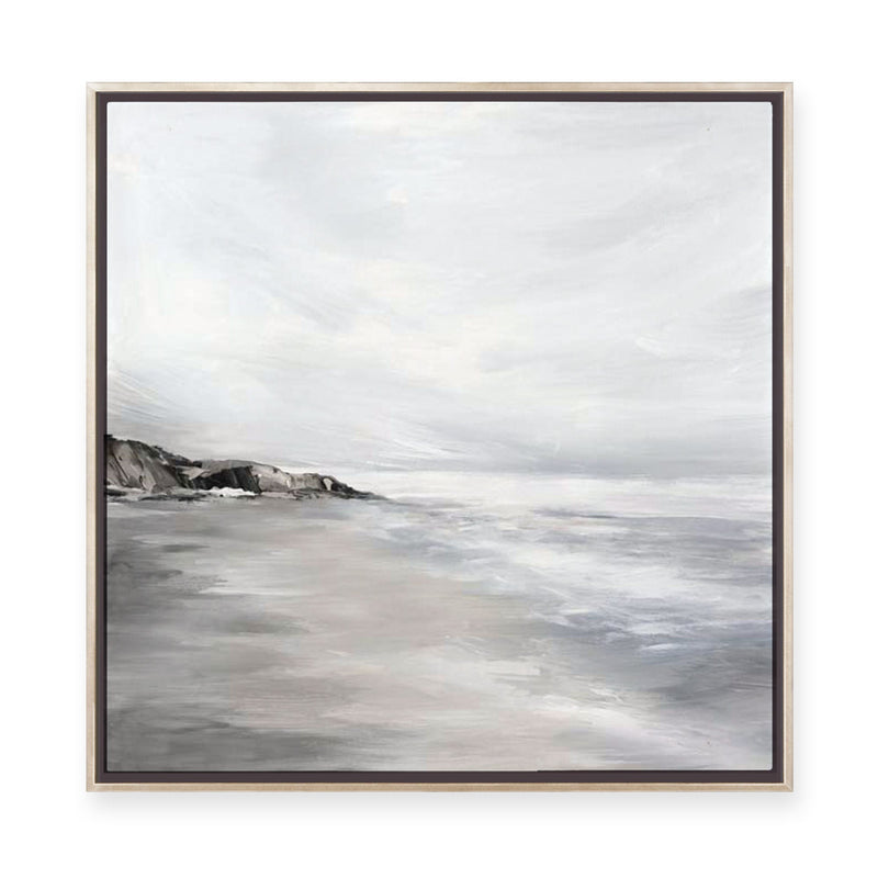 Silver Waves | Framed Canvas