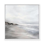 Silver Waves | Framed Canvas