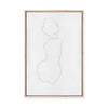 Sitting Woman No.5 | Framed Canvas