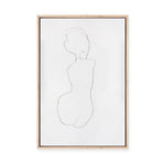 Sitting Woman No.5 | Framed Canvas