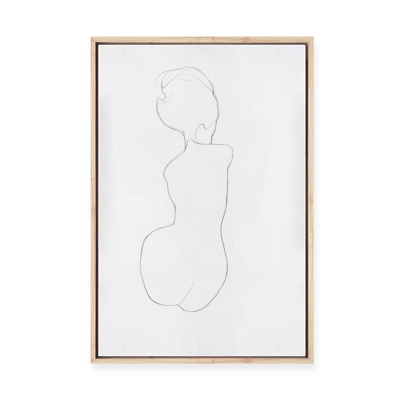 Sitting Woman No.5 | Framed Canvas