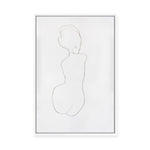 Sitting Woman No.5 | Framed Canvas