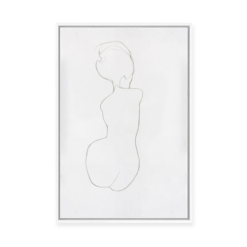 Sitting Woman No.3 | Framed Canvas