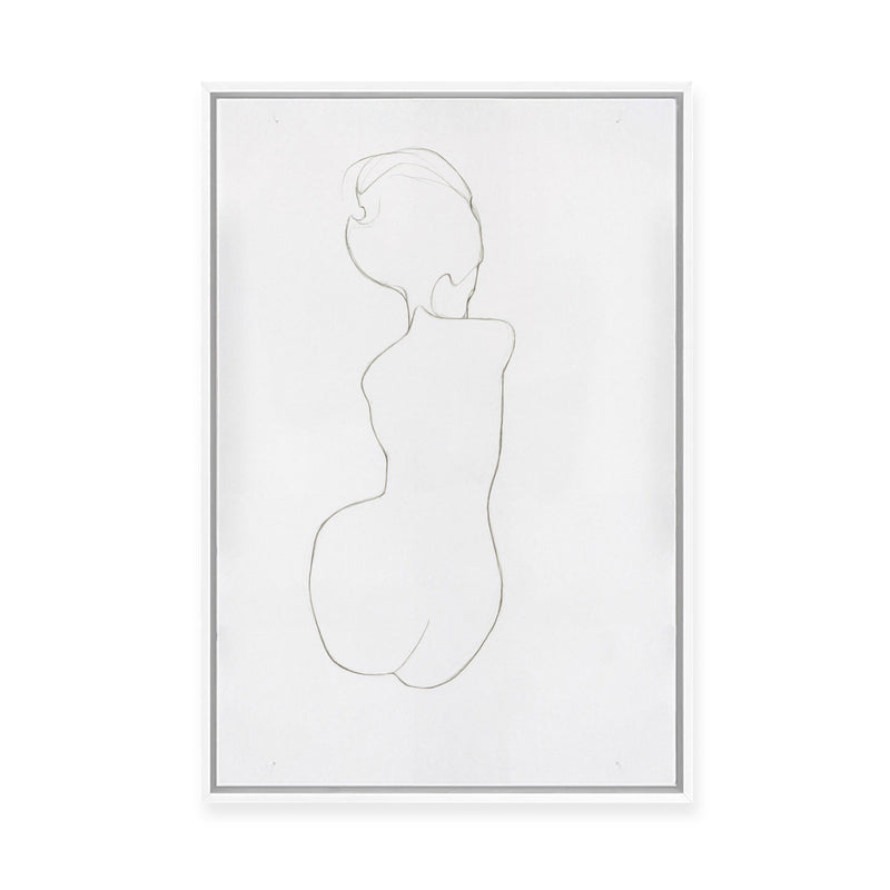 Sitting Woman No.5 | Framed Canvas