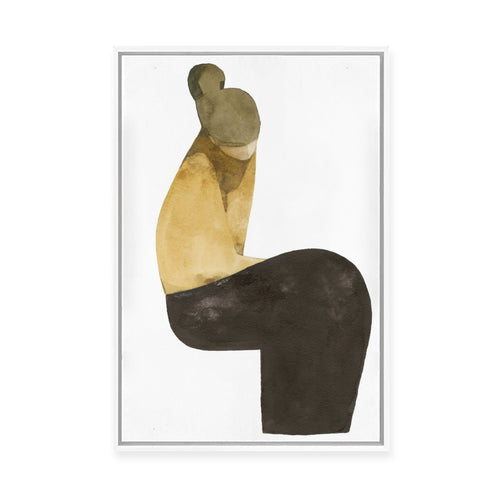 Sitting Woman No.6 | Framed Canvas