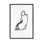 Sitting Woman No.6 | Framed Canvas