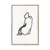 Sitting Woman No.6 | Framed Canvas