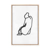 Sitting Woman No.6 | Framed Canvas