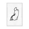 Sitting Woman No.6 | Framed Canvas