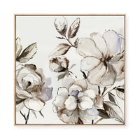 Sketch Floral II | Framed Canvas