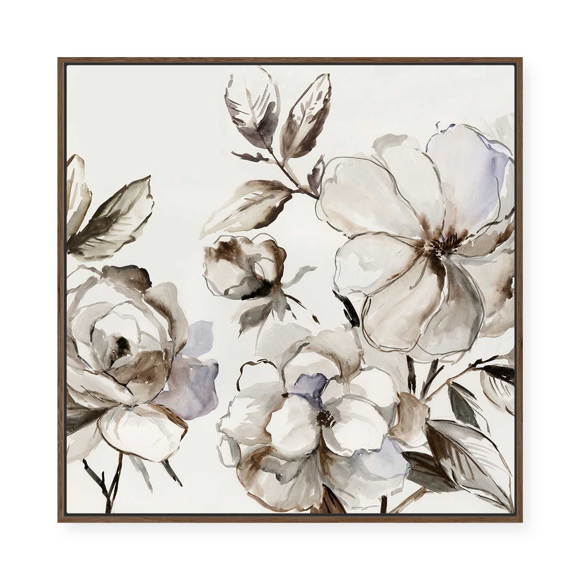 Sketch Floral II | Framed Canvas
