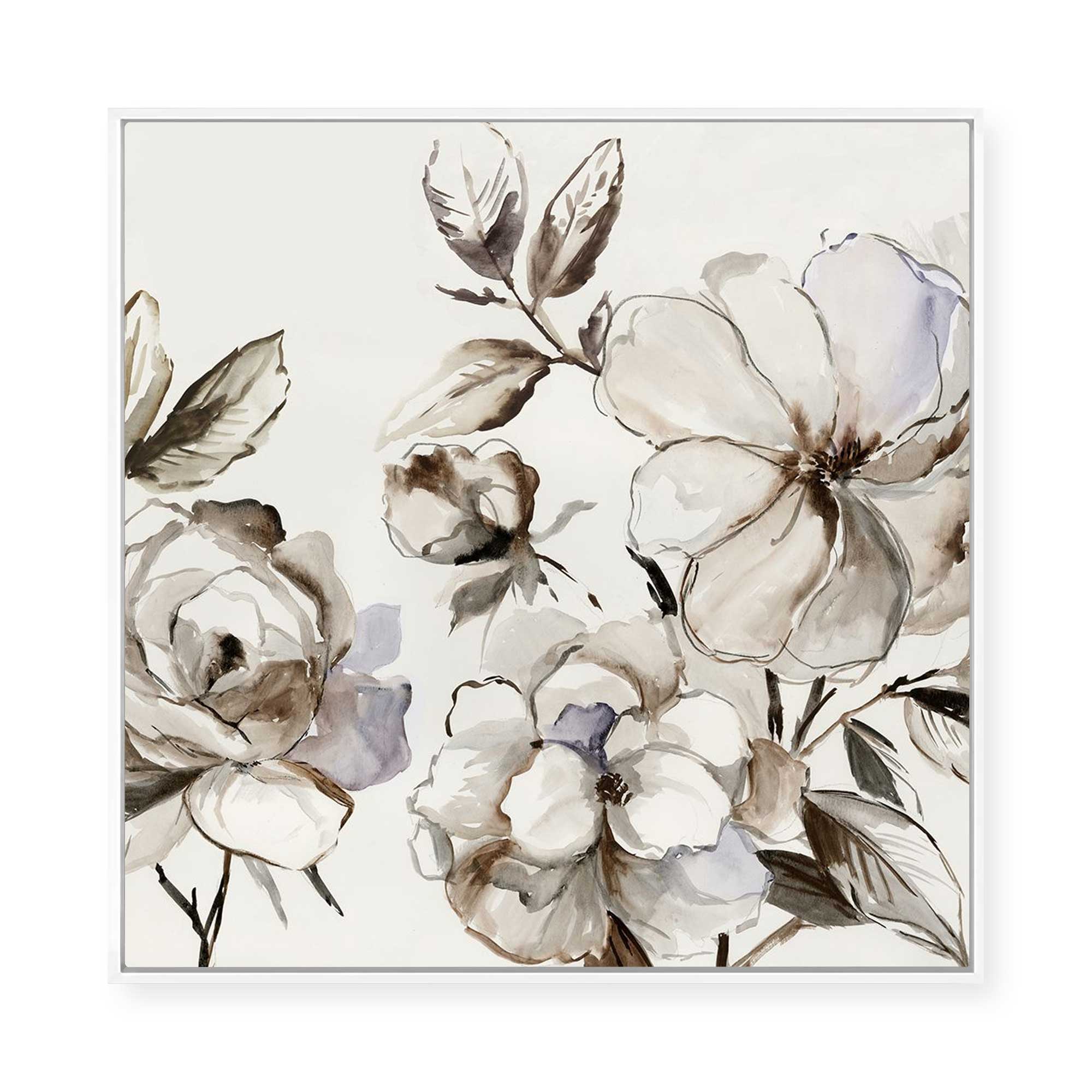 Sketch Floral II | Framed Canvas