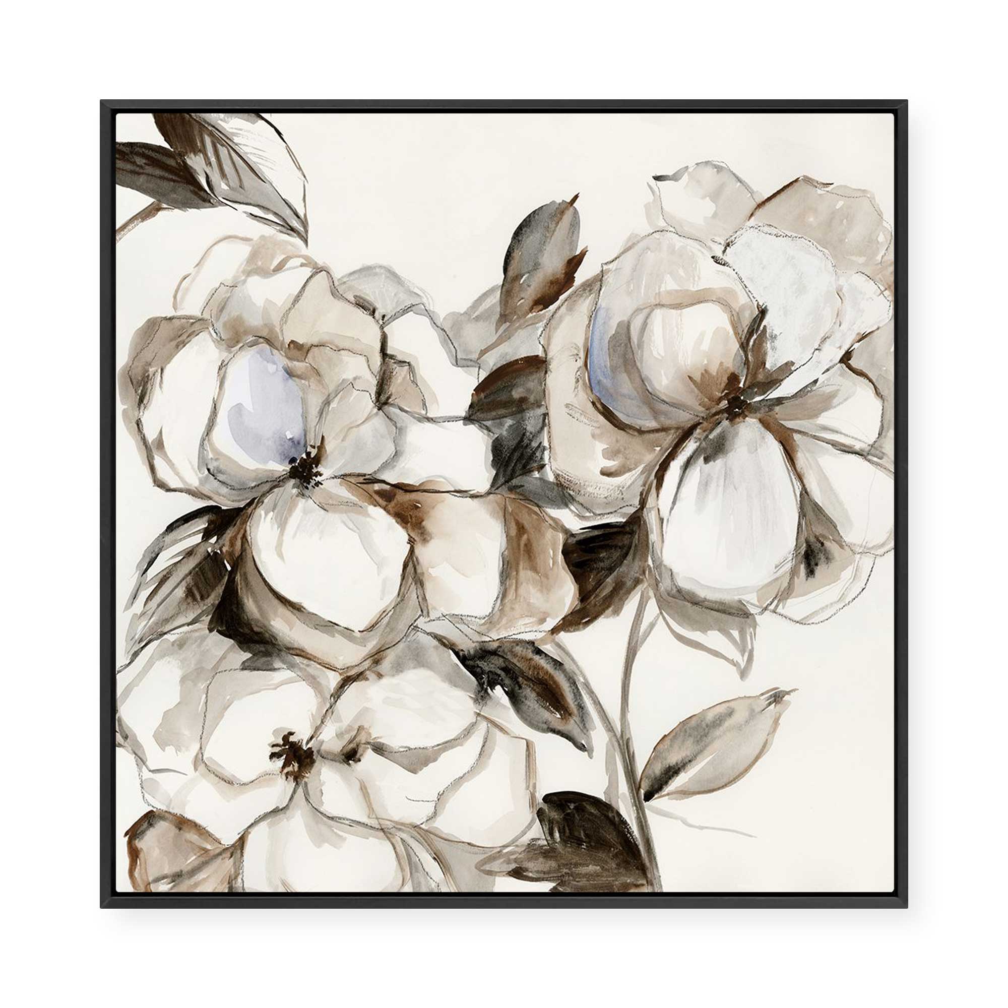Sketch Floral I | Framed Canvas