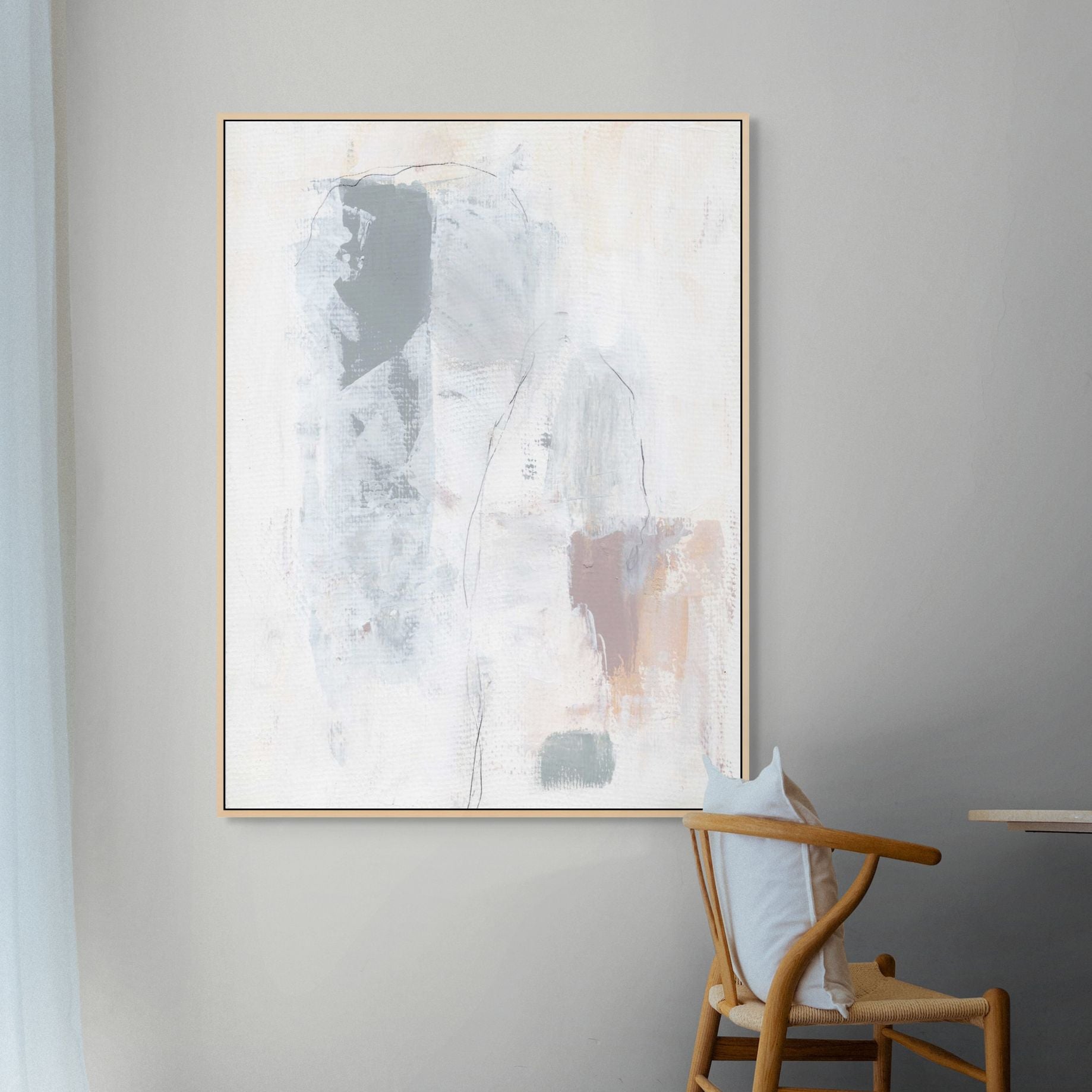 Snow Perception | Framed Canvas