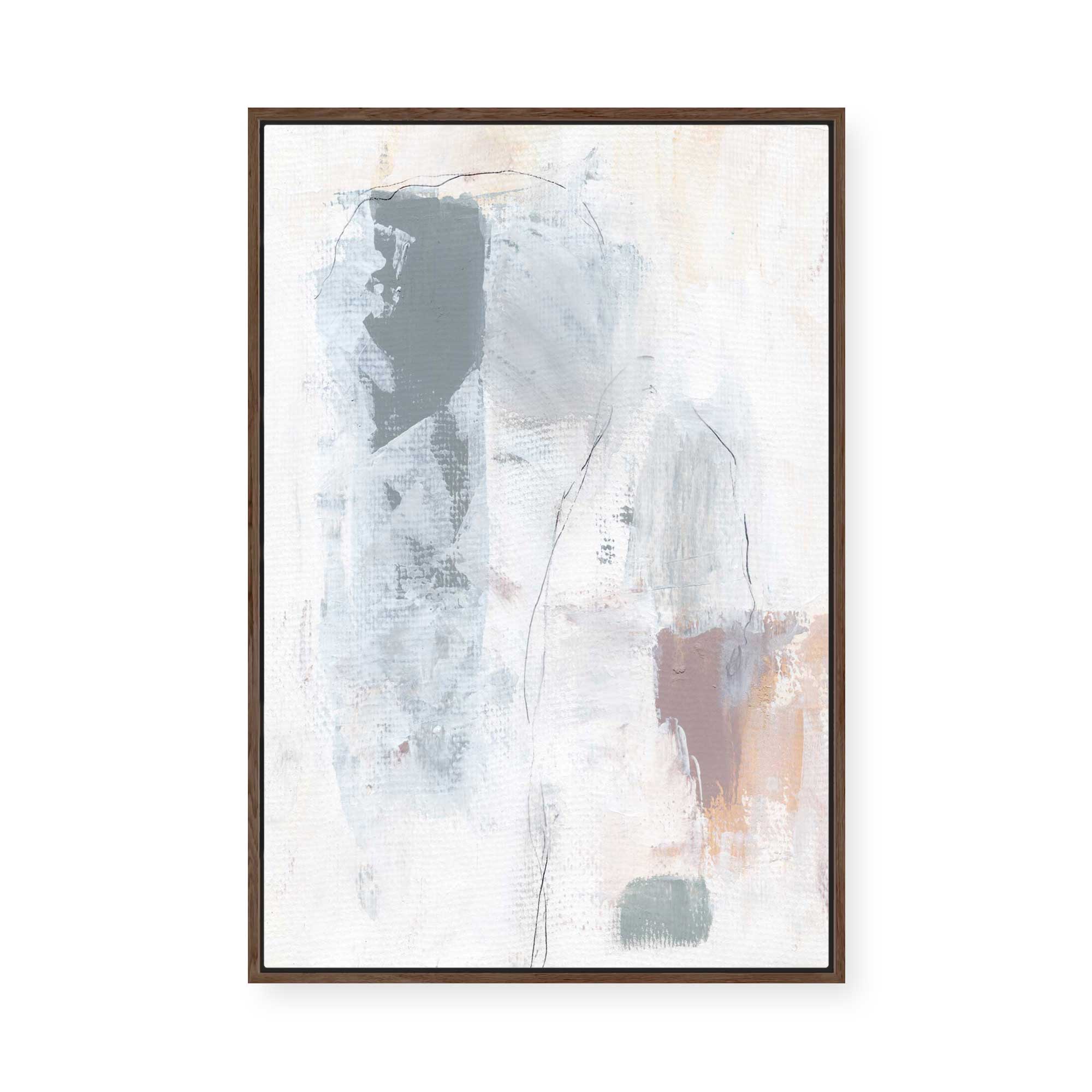 Snow Perception | Framed Canvas