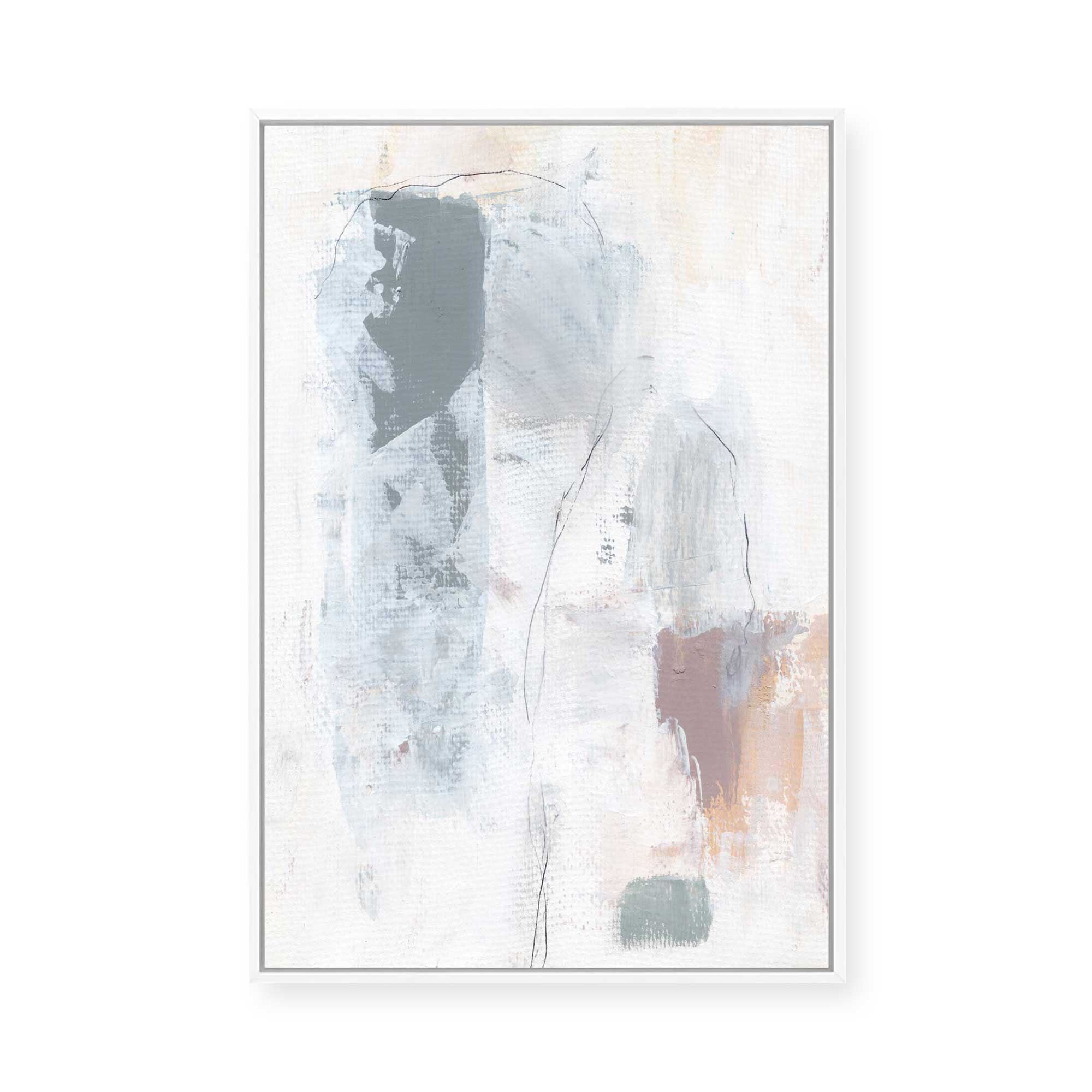 Snow Perception | Framed Canvas