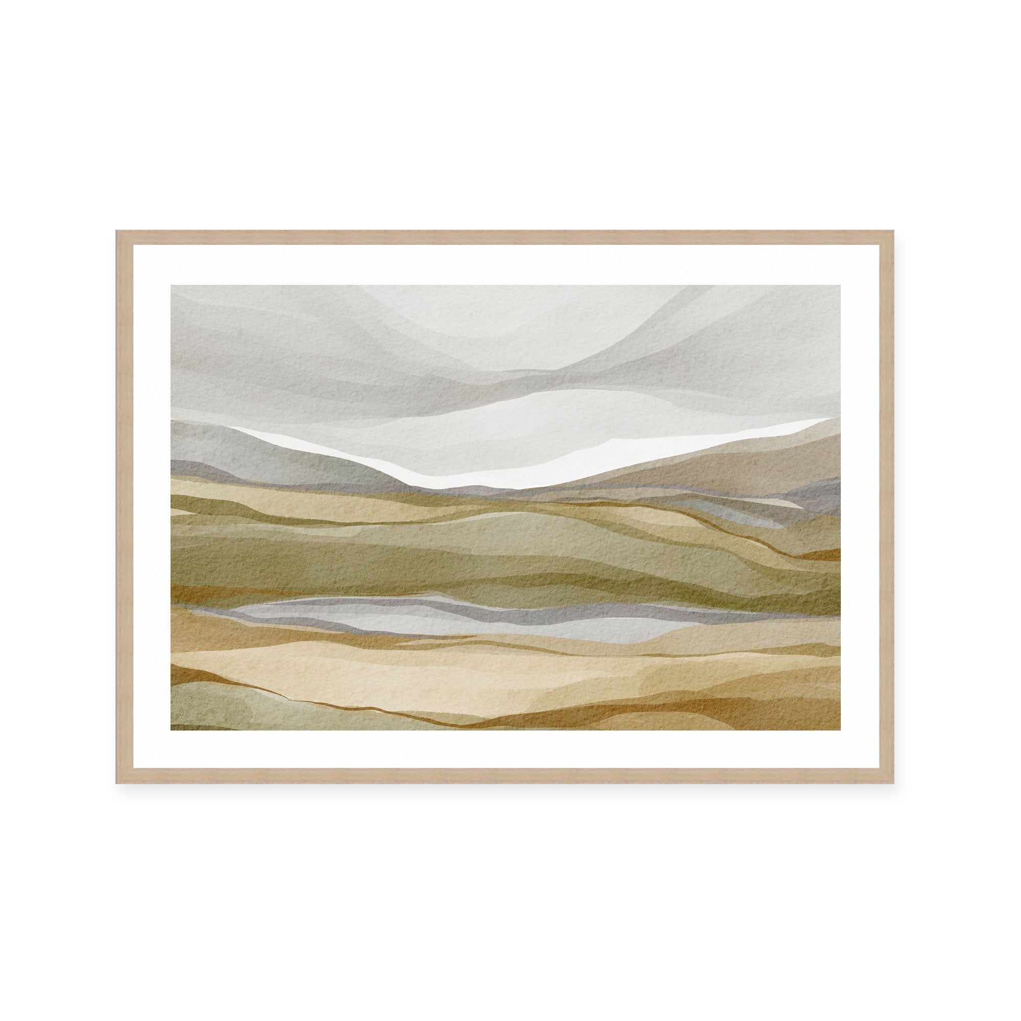 Soft Earthen Tone Landscape