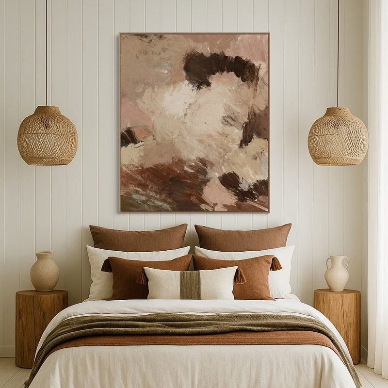 Soft Ember | Framed Canvas