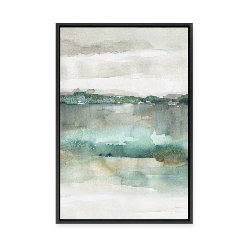 Soft Emerald Harmony | Framed Canvas