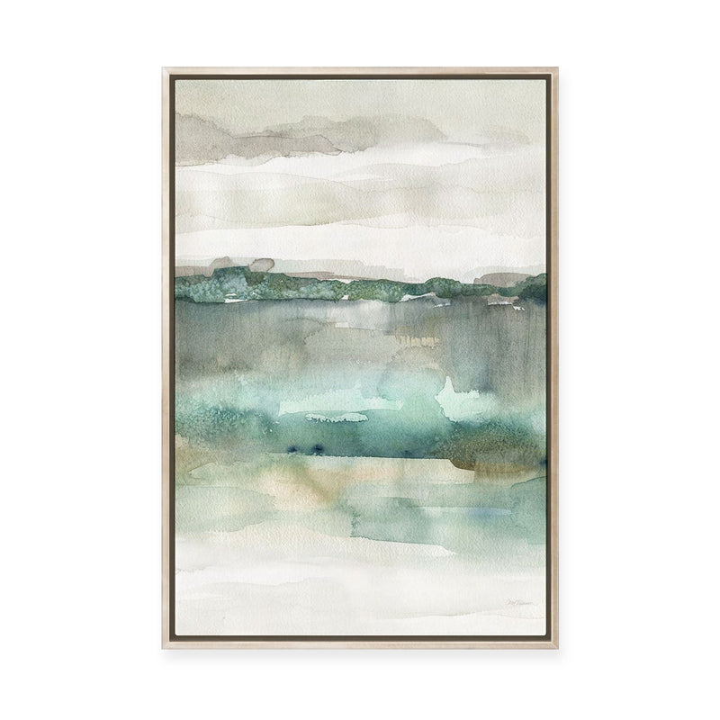 Soft Emerald Harmony | Framed Canvas