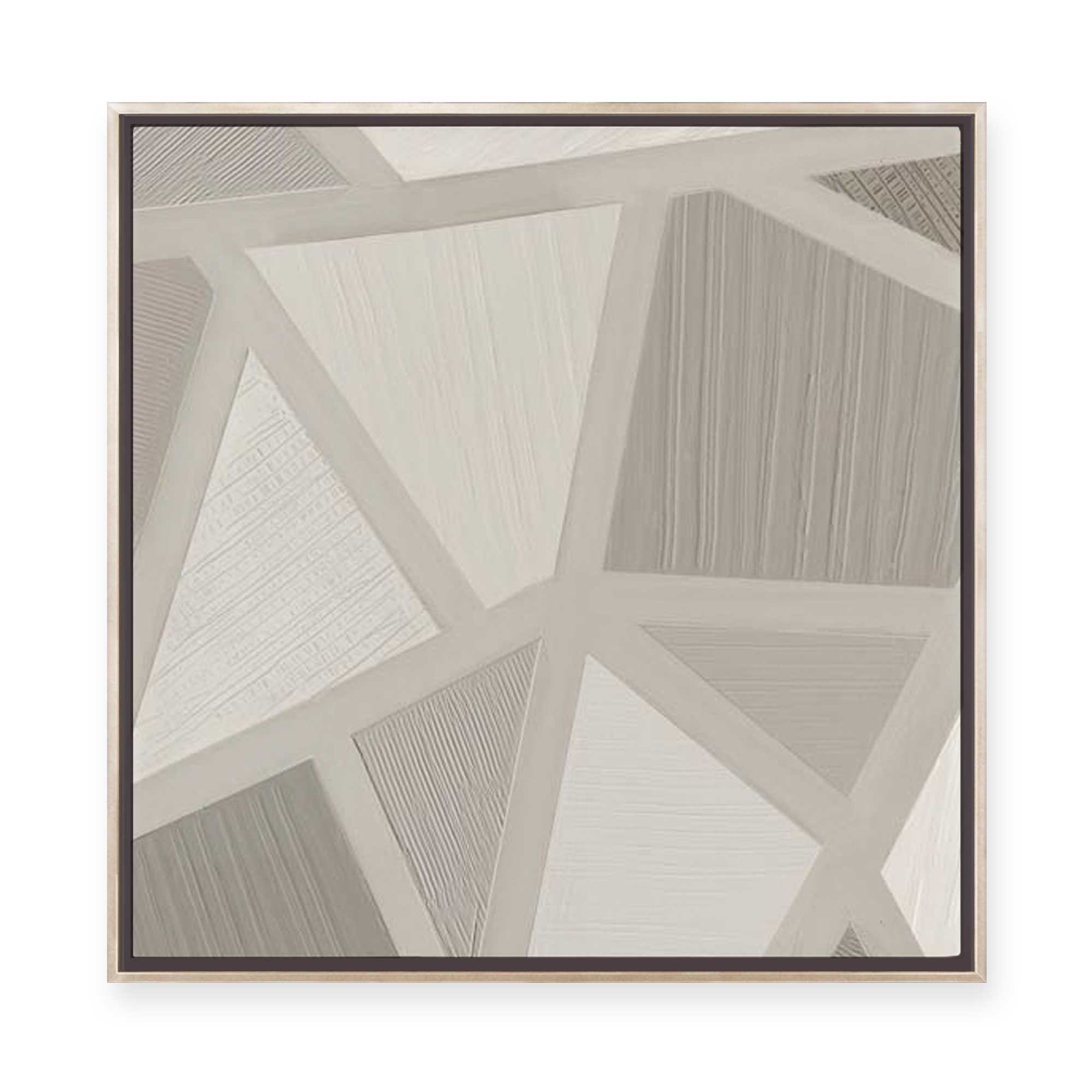 Soft Geometric II | Framed Canvas