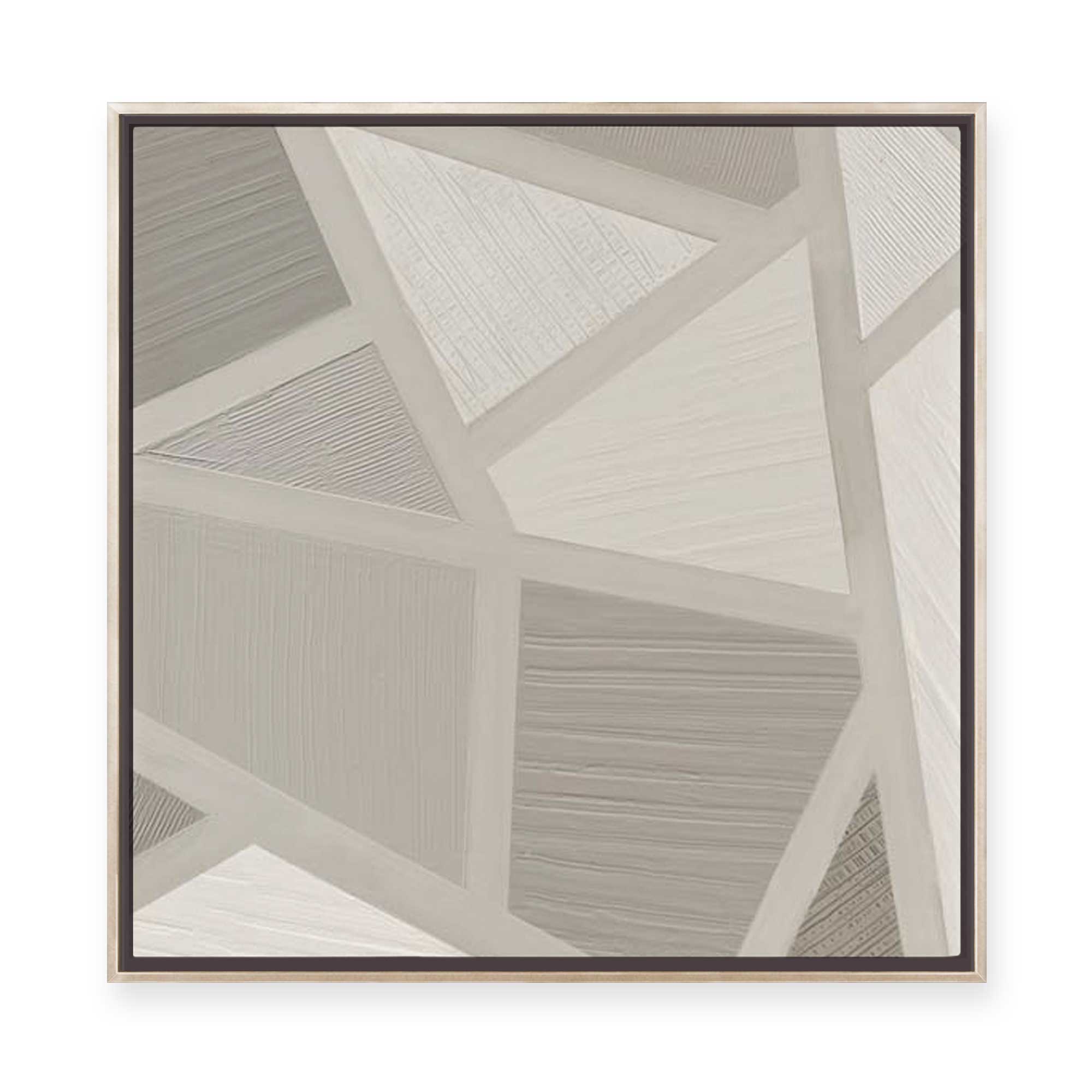 Soft Geometric I | Framed Canvas – Art and Framing Co