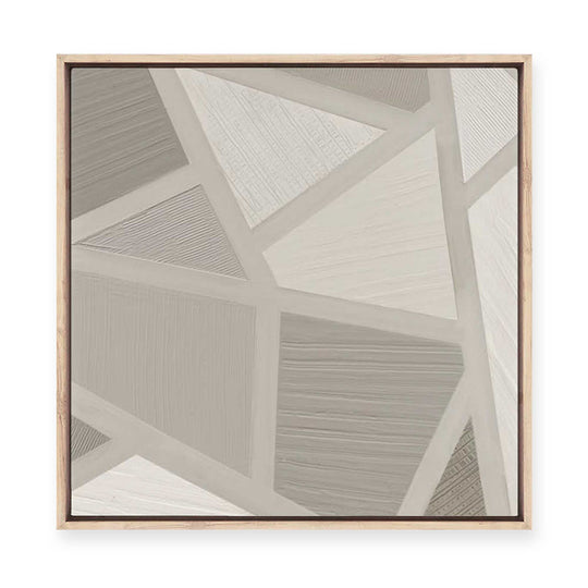 Soft Geometric I | Framed Canvas