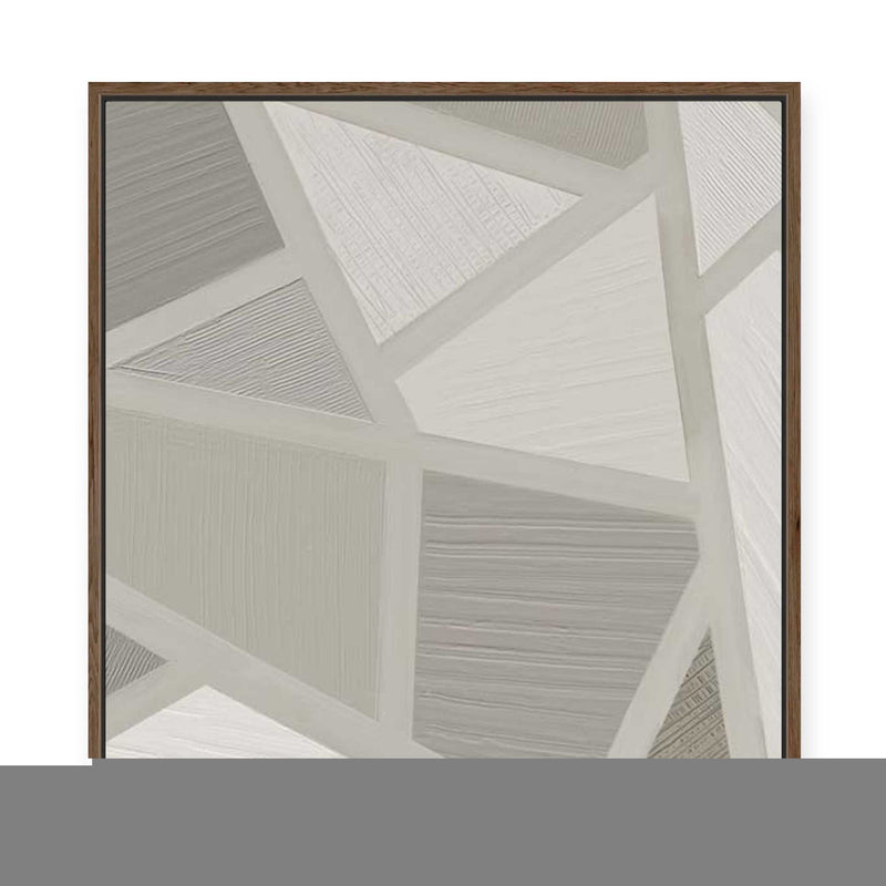 Soft Geometric I | Framed Canvas