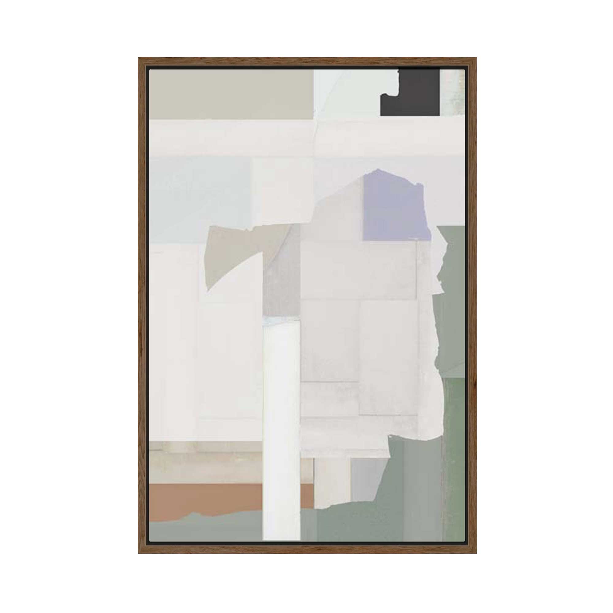 Soft Geometry II | Framed Canvas