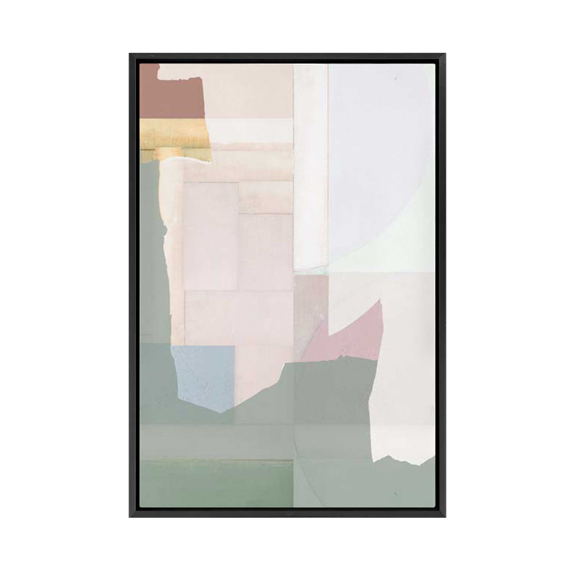Soft Geometry I | Framed Canvas