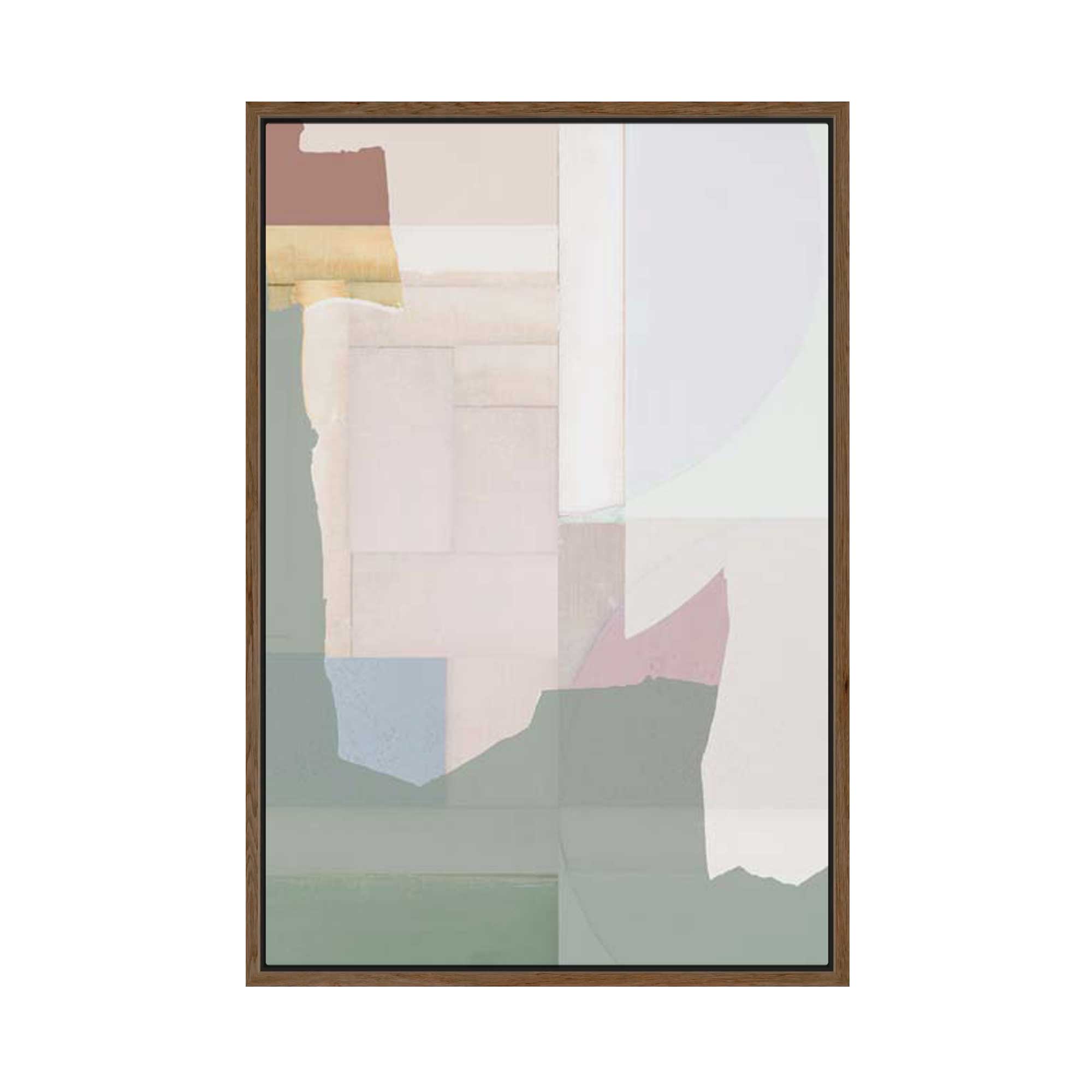Soft Geometry I | Framed Canvas