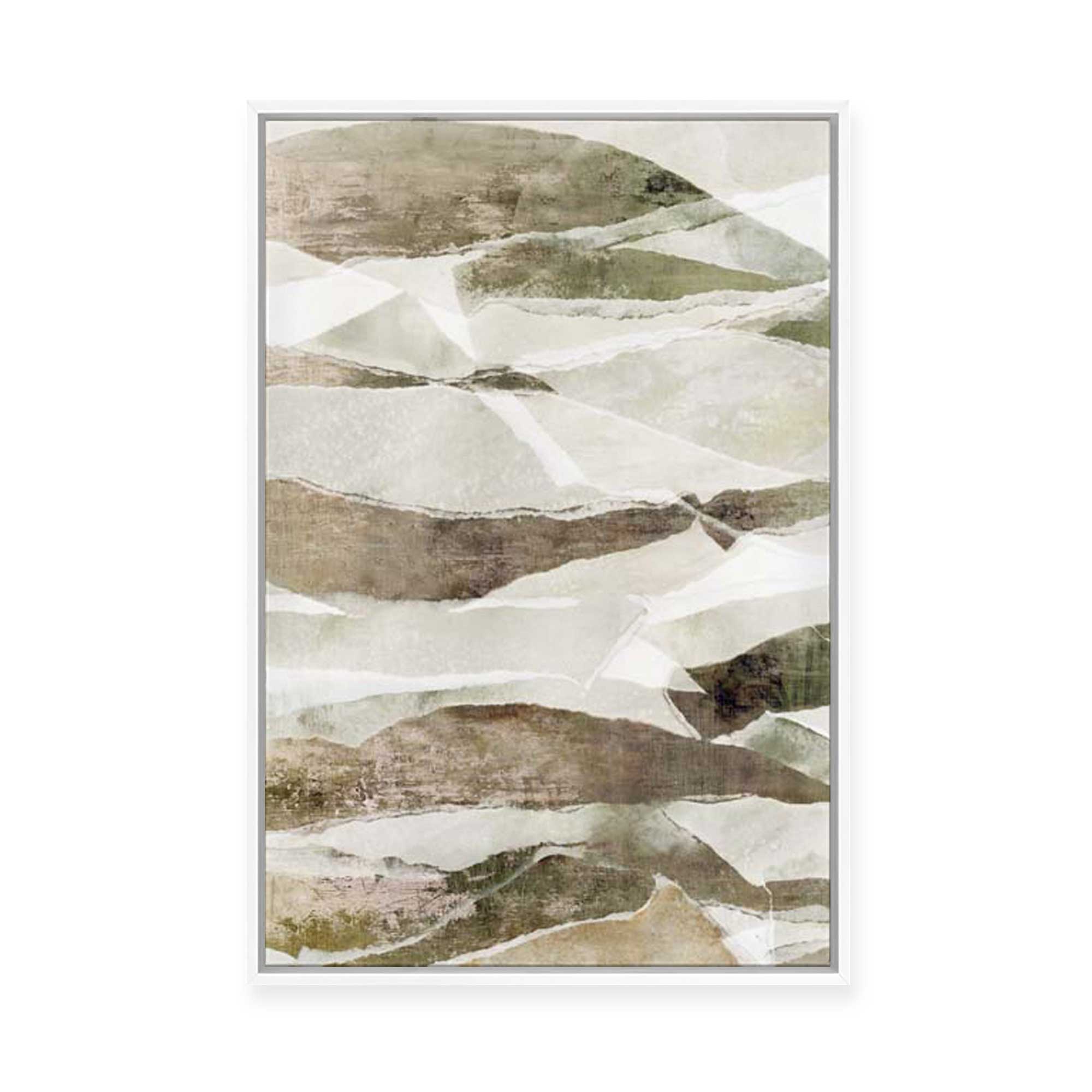 Soft Layers pf Earth and Light | Framed Canvas