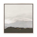 Soft Mountains Under Pale Sky | Framed Canvas