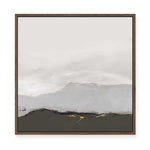 Soft Mountains Under Pale Sky | Framed Canvas