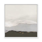 Soft Mountains Under Pale Sky | Framed Canvas