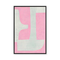Soft Pink Abstract | Framed Canvas