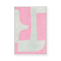 Soft Pink Abstract | Framed Canvas