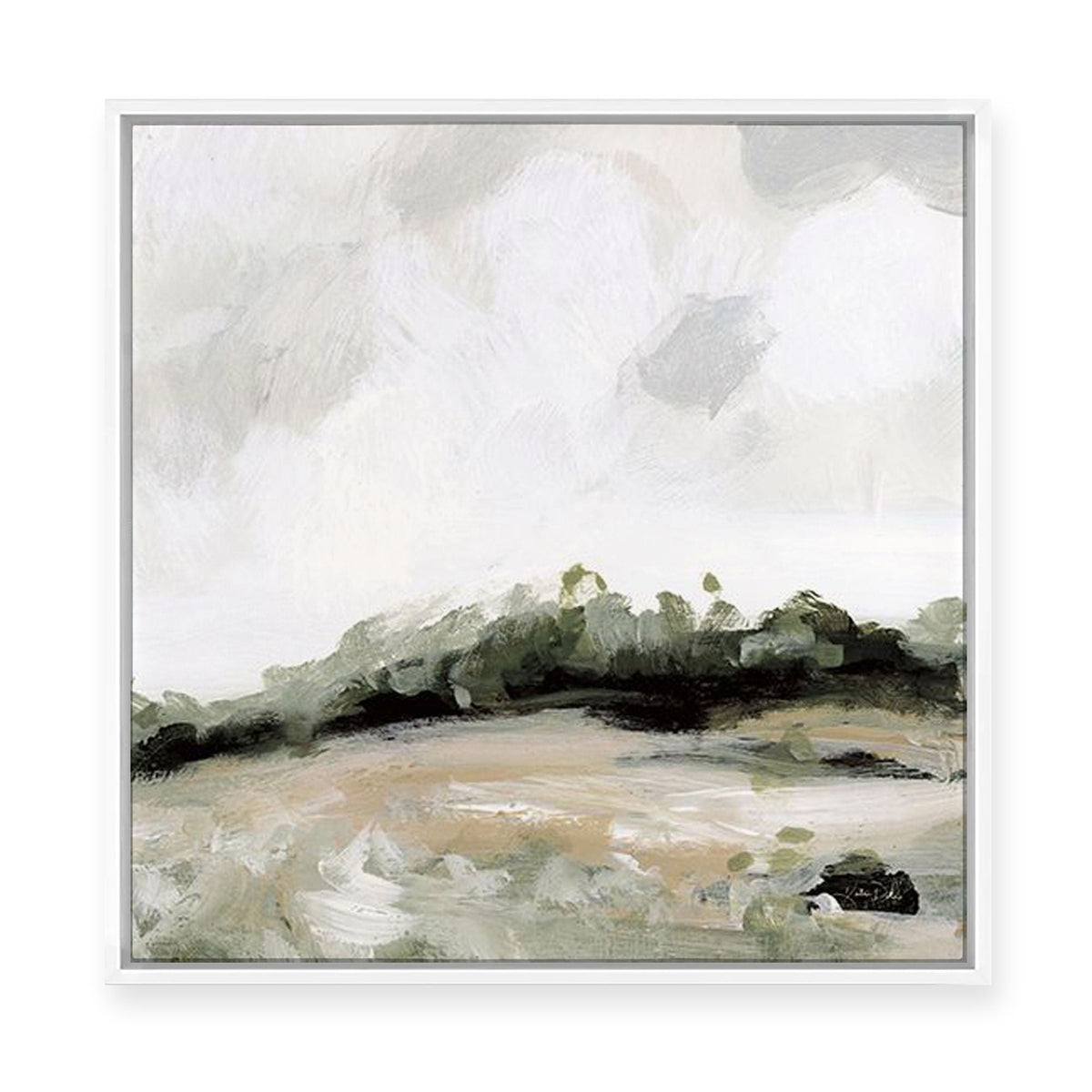 Soft Summer Sky II | Framed Canvas