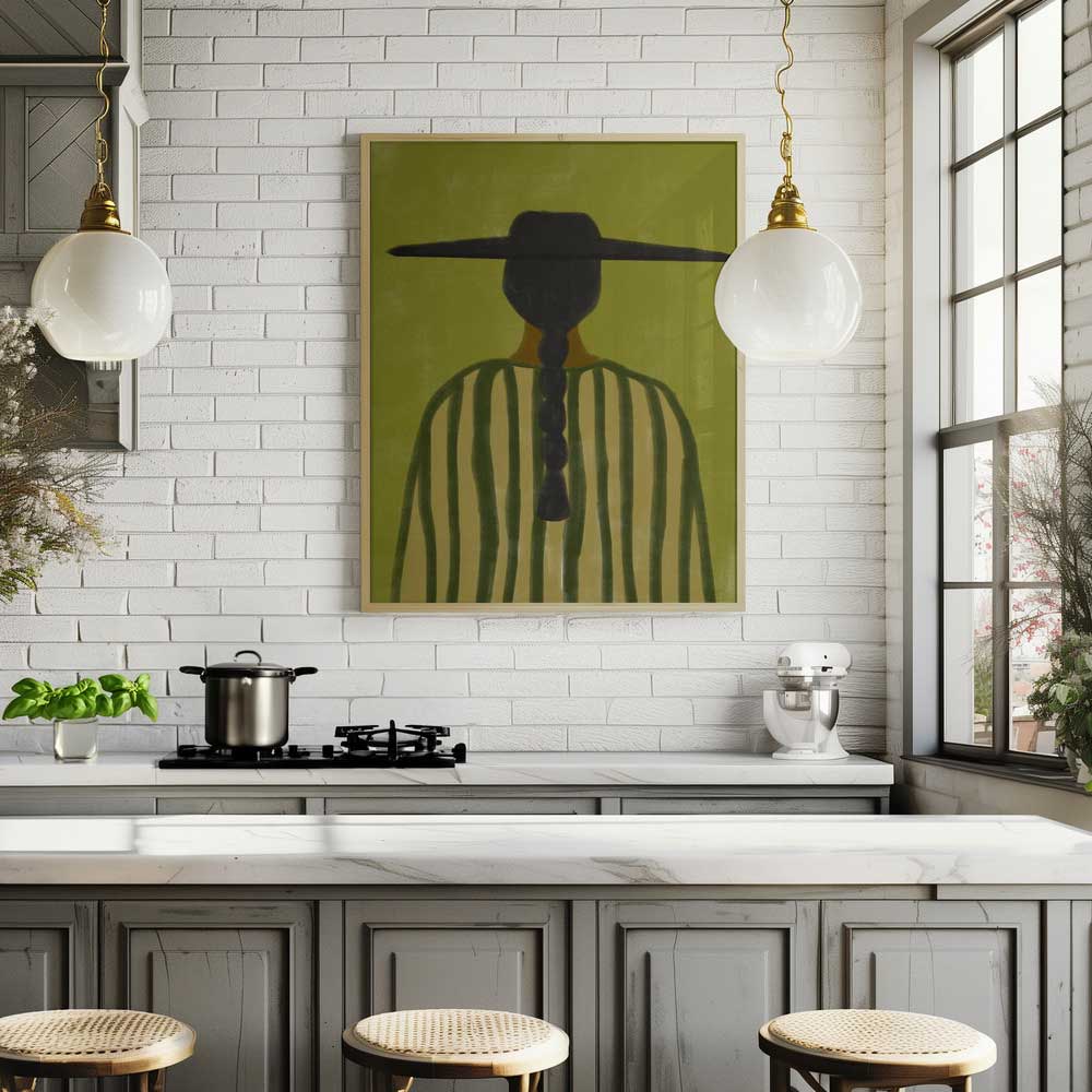 South Western Woman I | Framed Canvas
