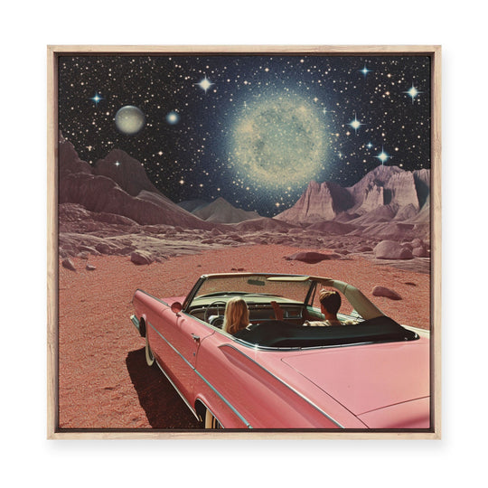 Night at the Drive-In | Framed Canvas