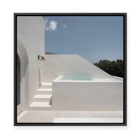 Step Into the Pool | Framed Canvas