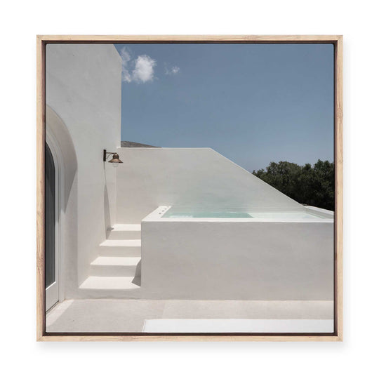 Step Into the Pool | Framed Canvas
