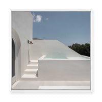 Step Into the Pool | Framed Canvas