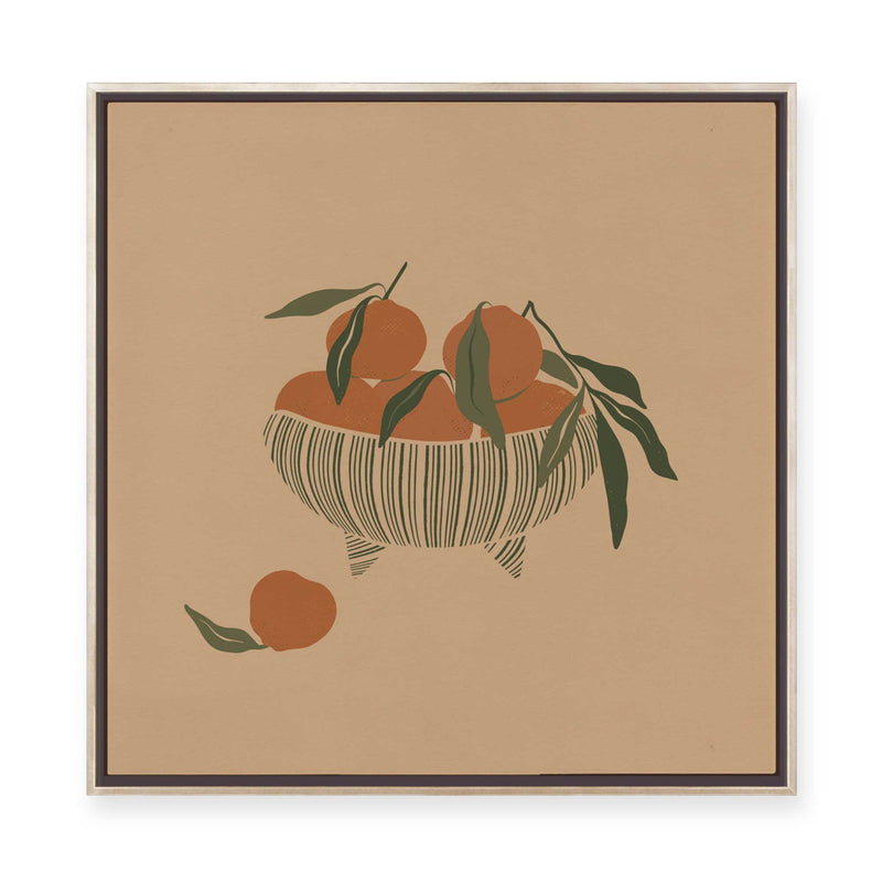 Still Life Oranges | Framed Canvas