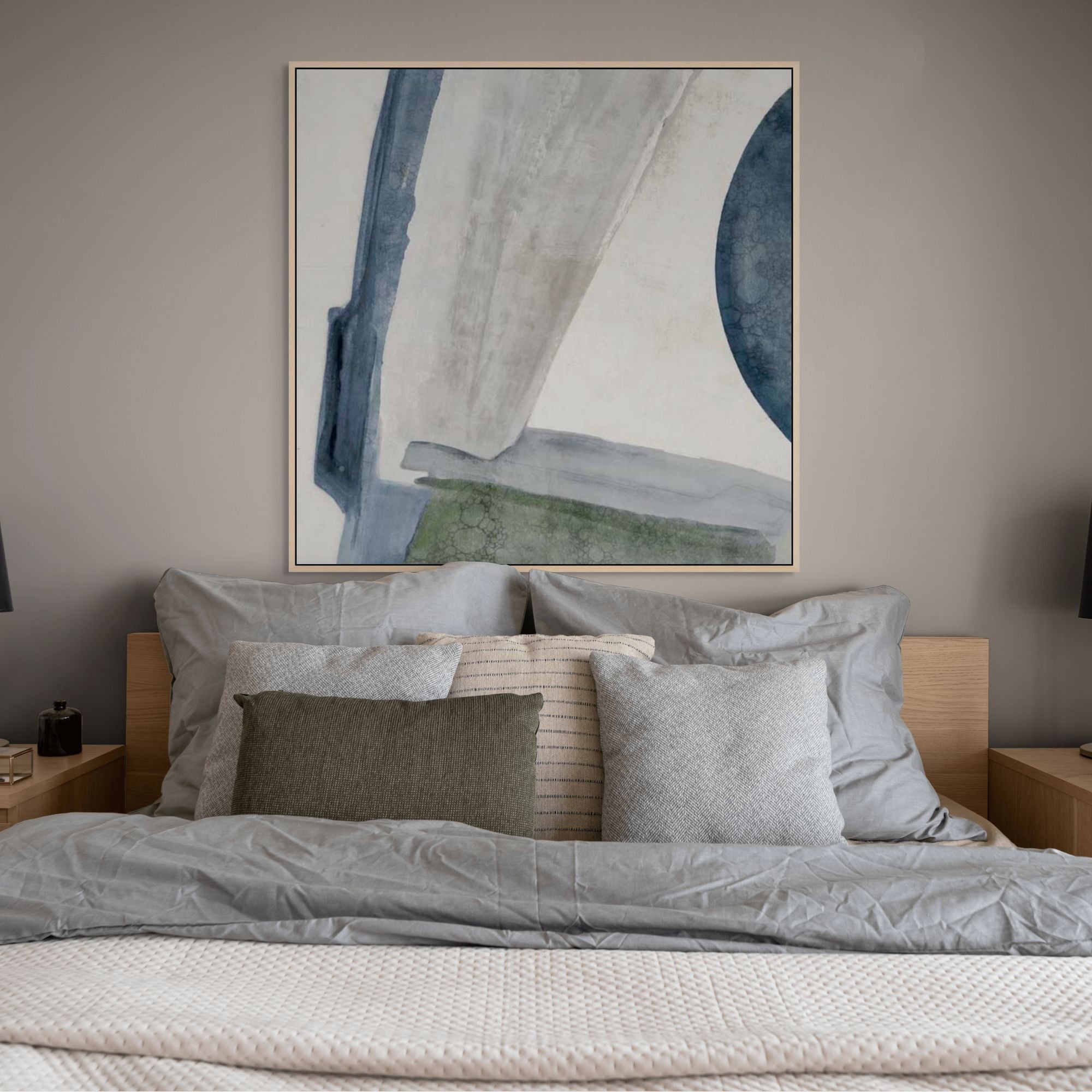 Structured Serenity II | Framed Canvas