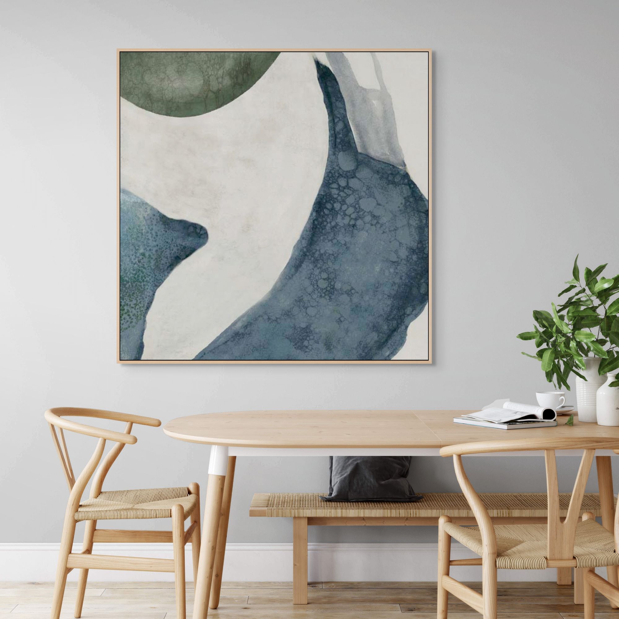 Structured Serenity I | Framed Canvas