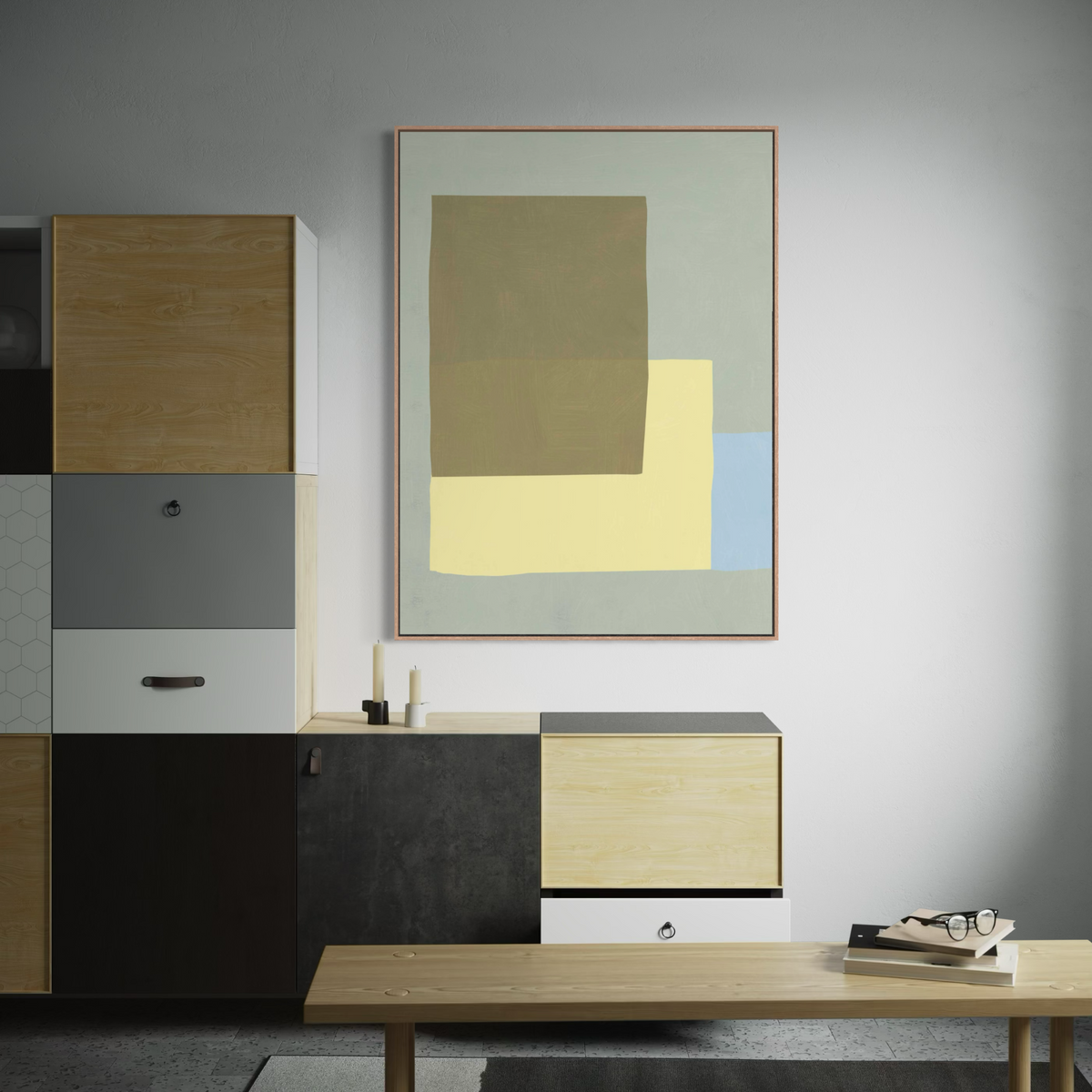 Study in Sage | Framed Canvas