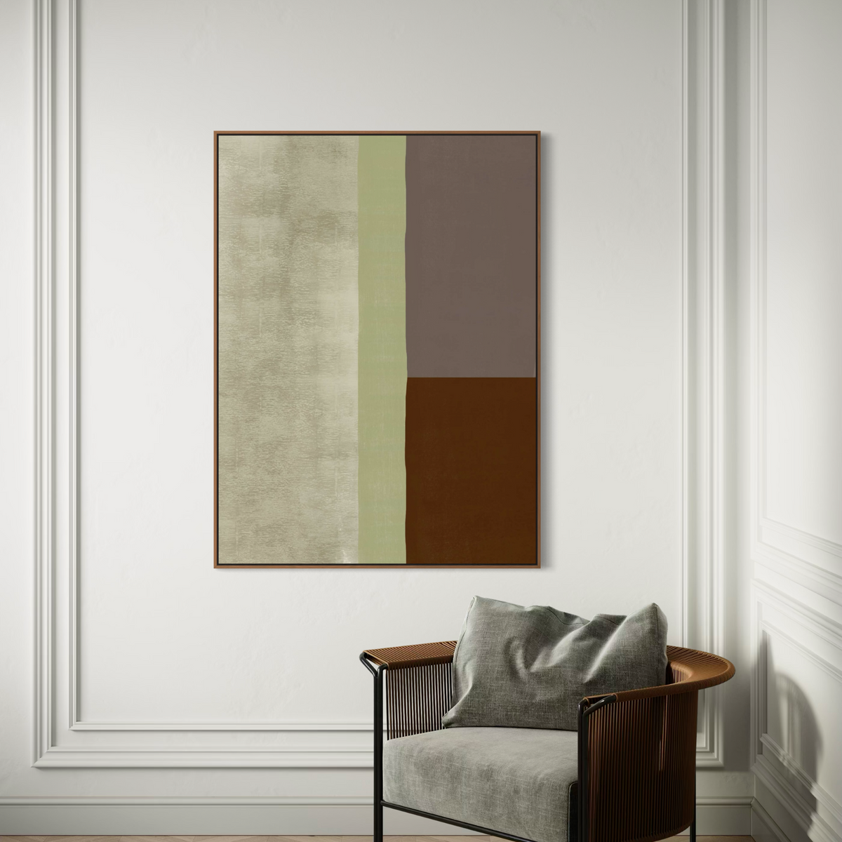 Study in Taupe | Framed Canvas