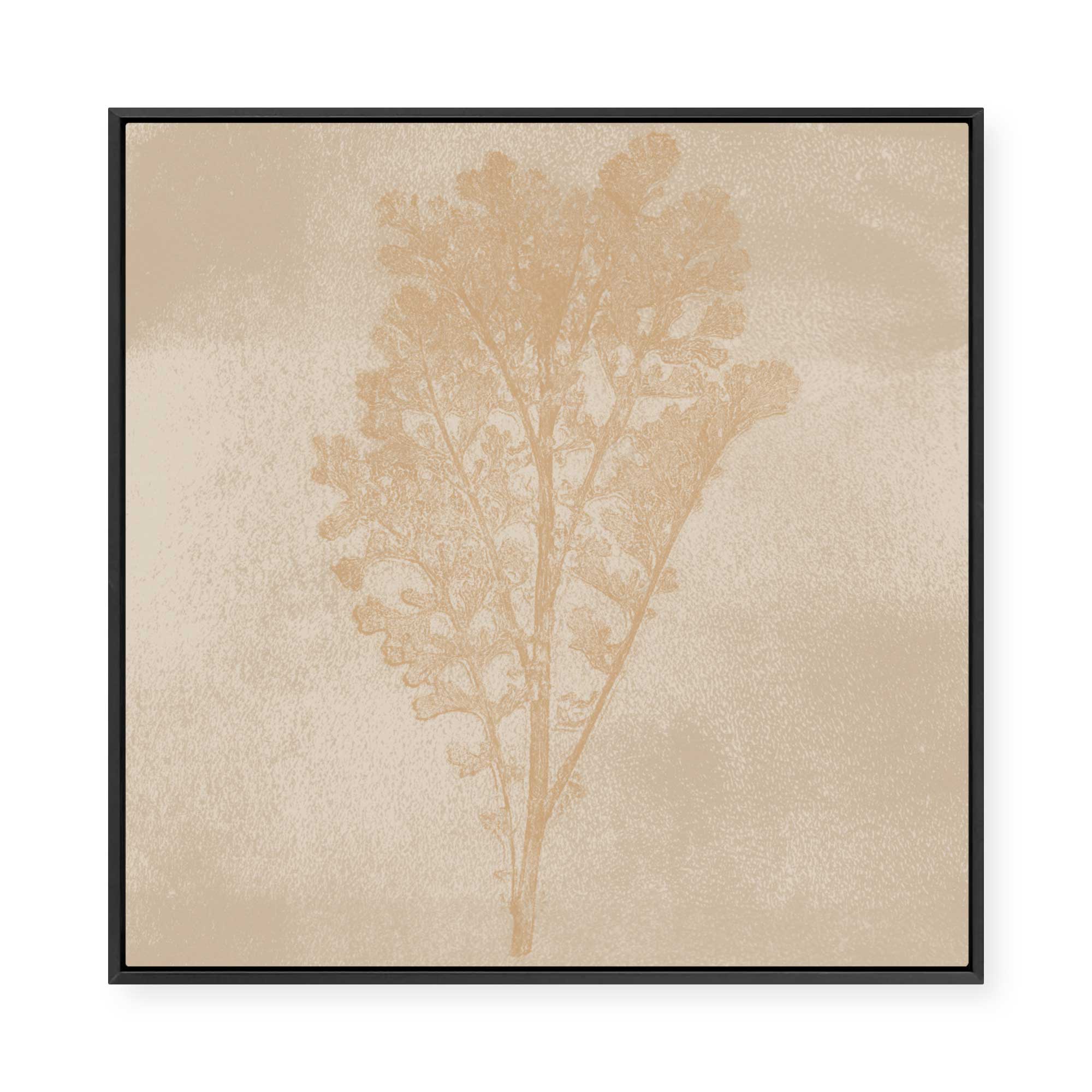 Subtle Botanical Impression | Framed Canvas