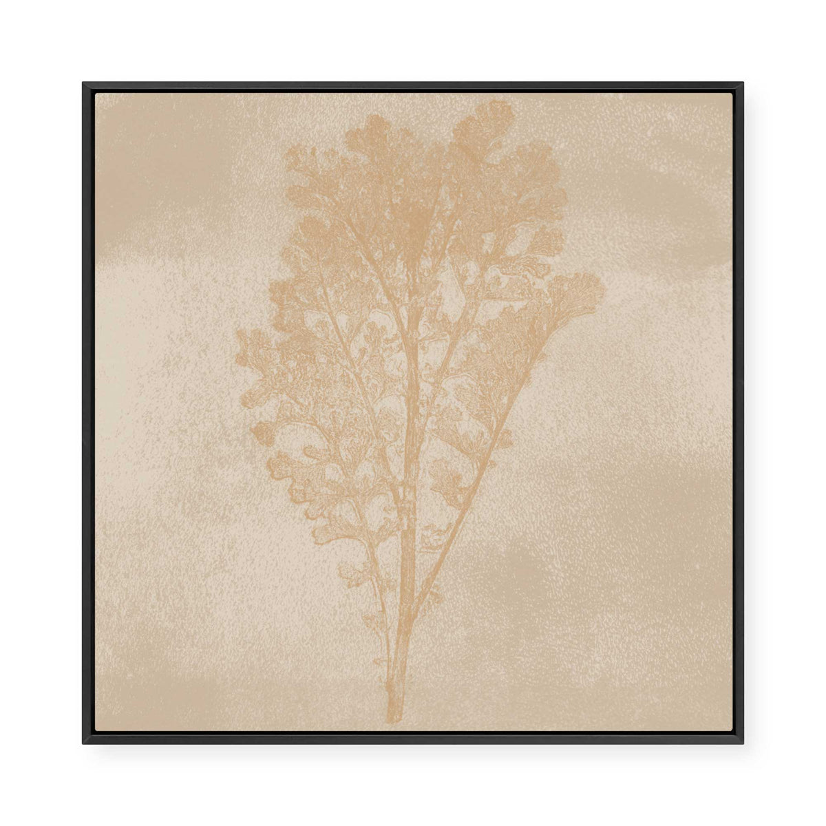 Subtle Botanical Impression | Framed Canvas